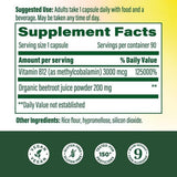 MegaFood Vitamin B12 Extra Strength 3000mcg capsule close-up