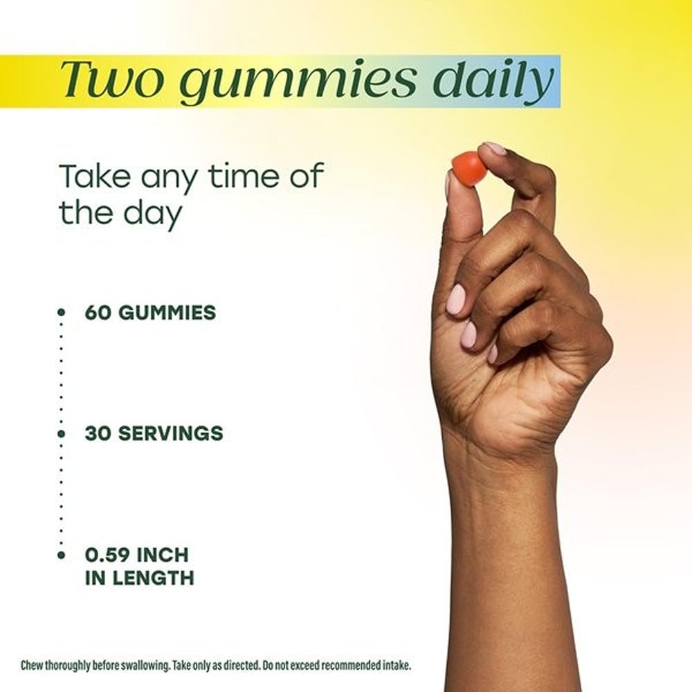 MegaFood Vitamin D3 & K2 Gummies ingredients list on packaging