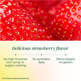 MegaFood Women's 55+ Multivitamin Gummies with fresh strawberries