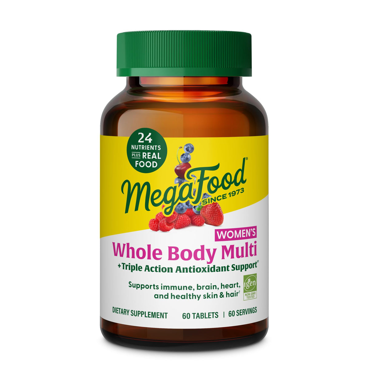 MegaFood Women's Multivitamin 60 Tablets front view