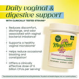 MegaFood Women's Probiotic 5 Billion CFU 30 Capsules side view