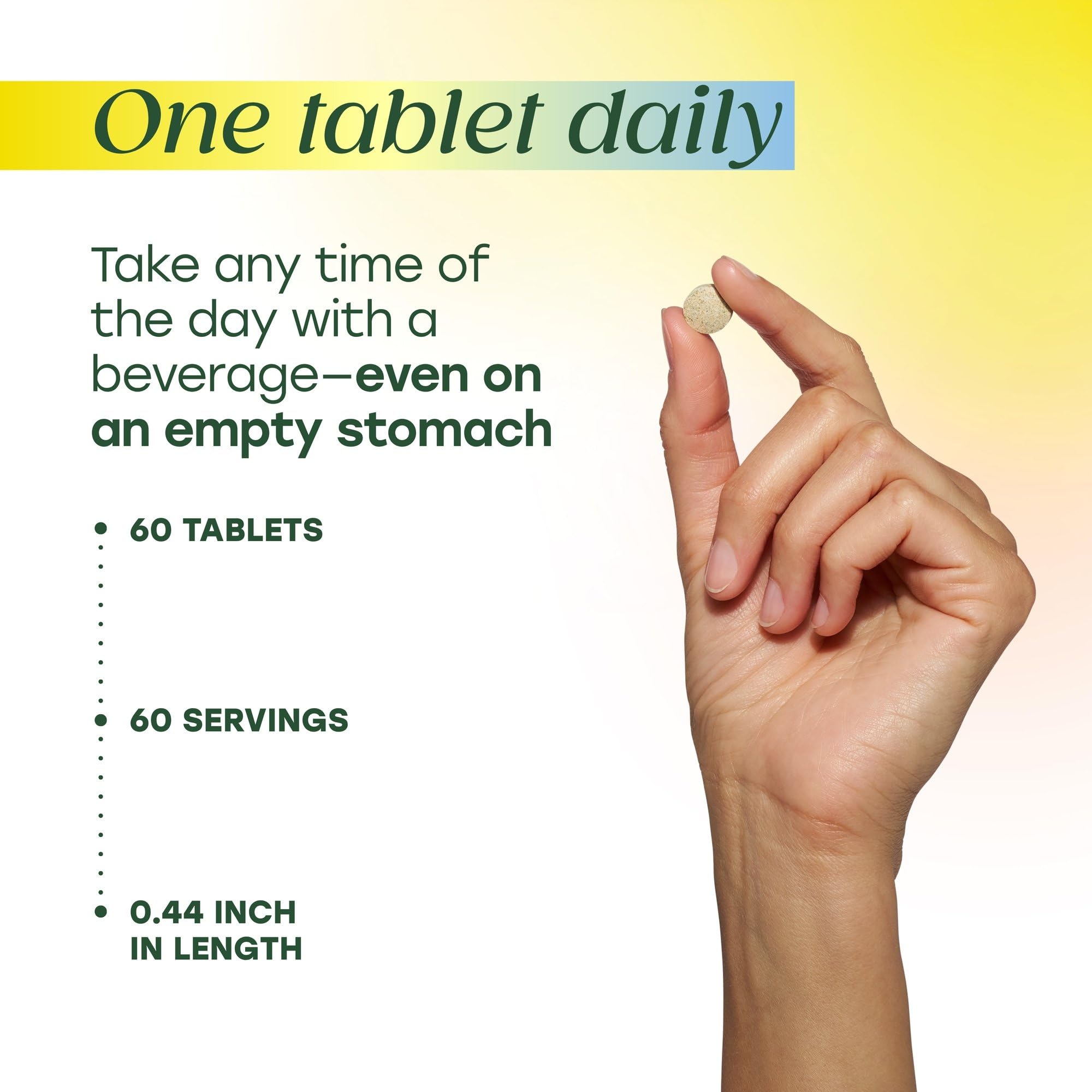MegaFood Zinc Daily Supplement 200g tablet close-up