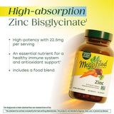 MegaFood Zinc Supplement ingredients list on packaging