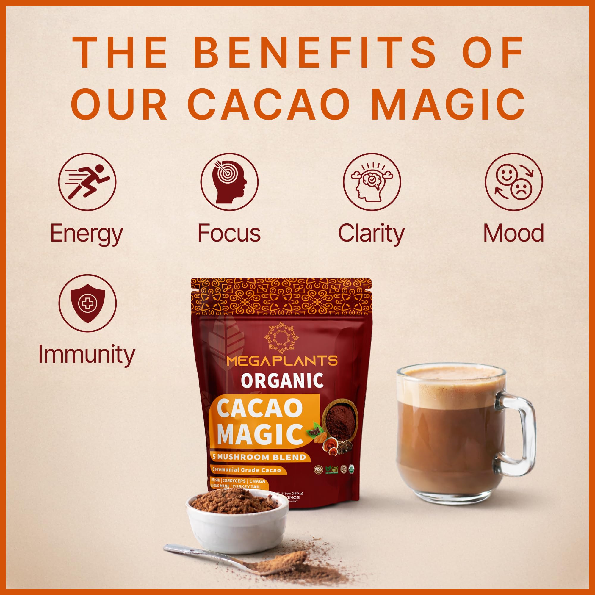 MEGAPLANTS Cacao Magic packaging side view