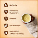MEGAPLANTS Golden Milk Magic 12 in 1 supplement in a smoothie bowl