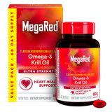 MegaRed Antarctic Krill Oil 1000mg Softgels side view