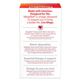 MegaRed Fish Oil 800mg Omega 3 Supplement back view