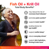 MegaRed Total Body + Refresh Omega-3 supplement side view