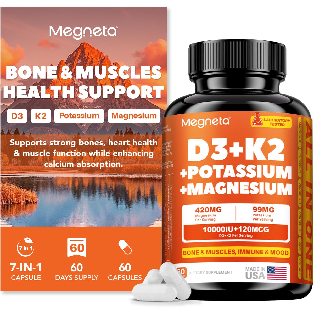 MEGNETA All-in-1 Vitamin & Mineral Supplement front view