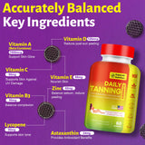 MEGNETA Astaxanthin Tanning Gummies bottle side view