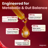 MEGNETA Berberine Liquid Drops bottle side view