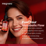 MEGNETA Berberine Liquid Drops on a wooden table