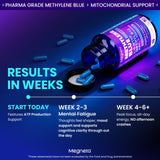 MEGNETA Methylene Blue Neuro-Redox Complex displayed with other supplements