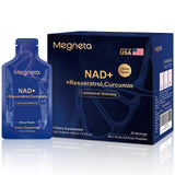 MEGNETA NAD+ Resveratrol Supplement front view in packaging