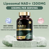 MEGNETA NAD+ Supplement 100 capsules side view