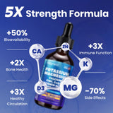 MEGNETA Potassium Supplement liquid bottle side view