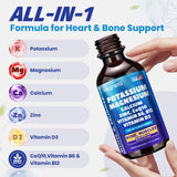 MEGNETA Potassium Supplement liquid bottle with measuring cap