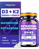 MEGNETA Vitamin D3 K2 Magnesium Potassium Supplement front view