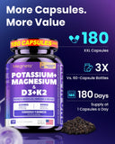 MEGNETA Vitamin D3 K2 Magnesium Potassium Supplement packaging