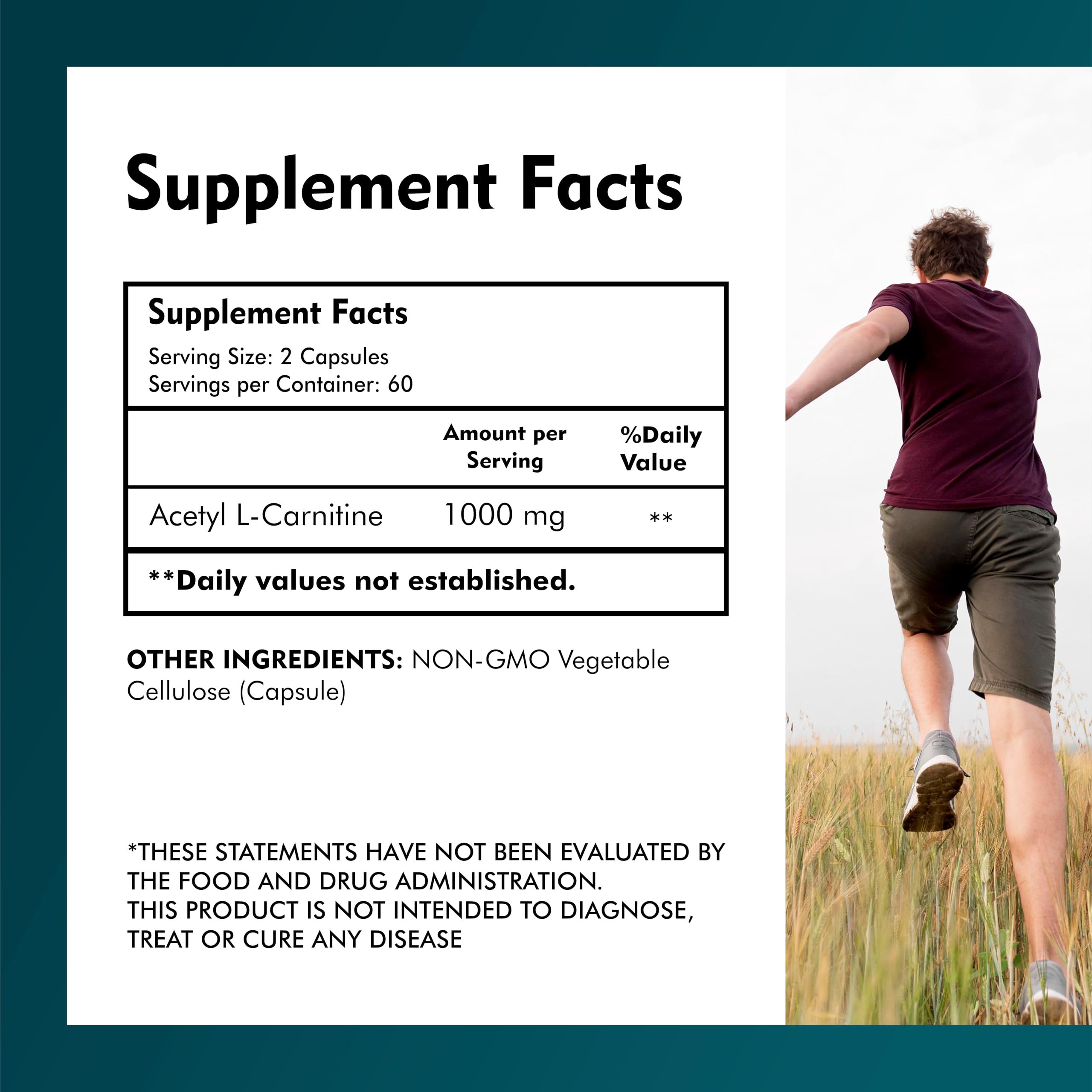 MEIBOTAN Acetyl-L-Carnitine 1000mg capsules packaging