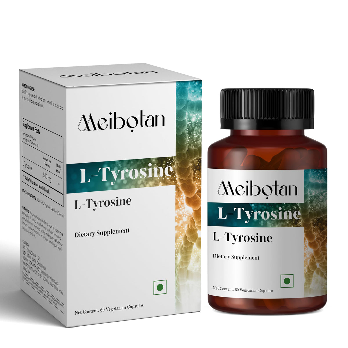 MEIBOTAN L-Tyrosine 500mg Capsules front view