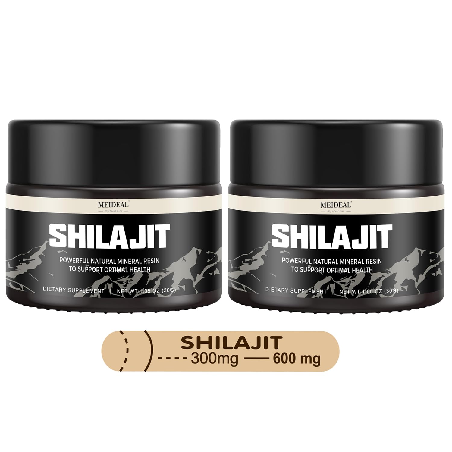 Meideal Organic Shilajit Resin 30g front view
