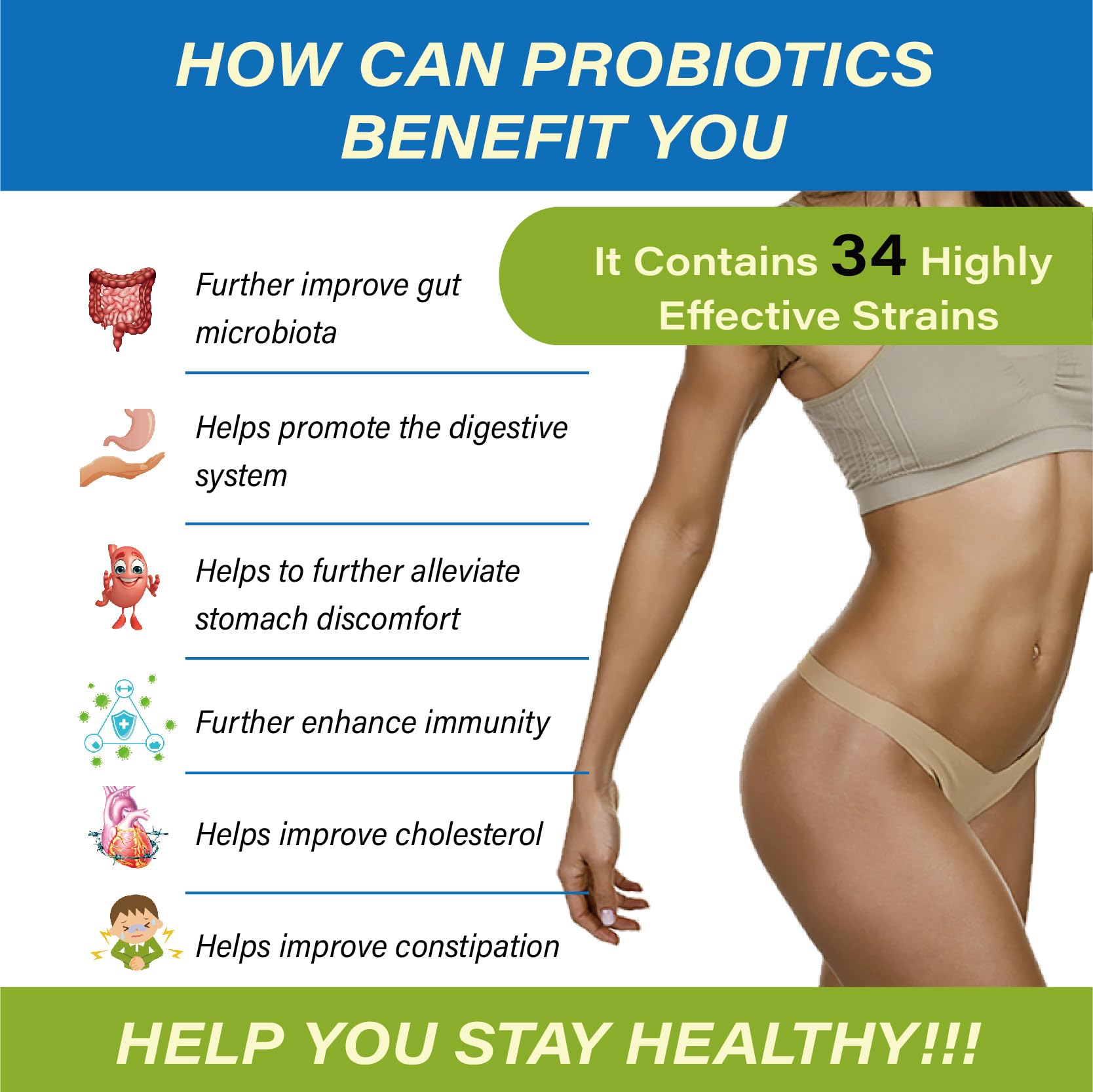 Meidlfesun Probiotic Supplement 150 Billion CFUs packaging