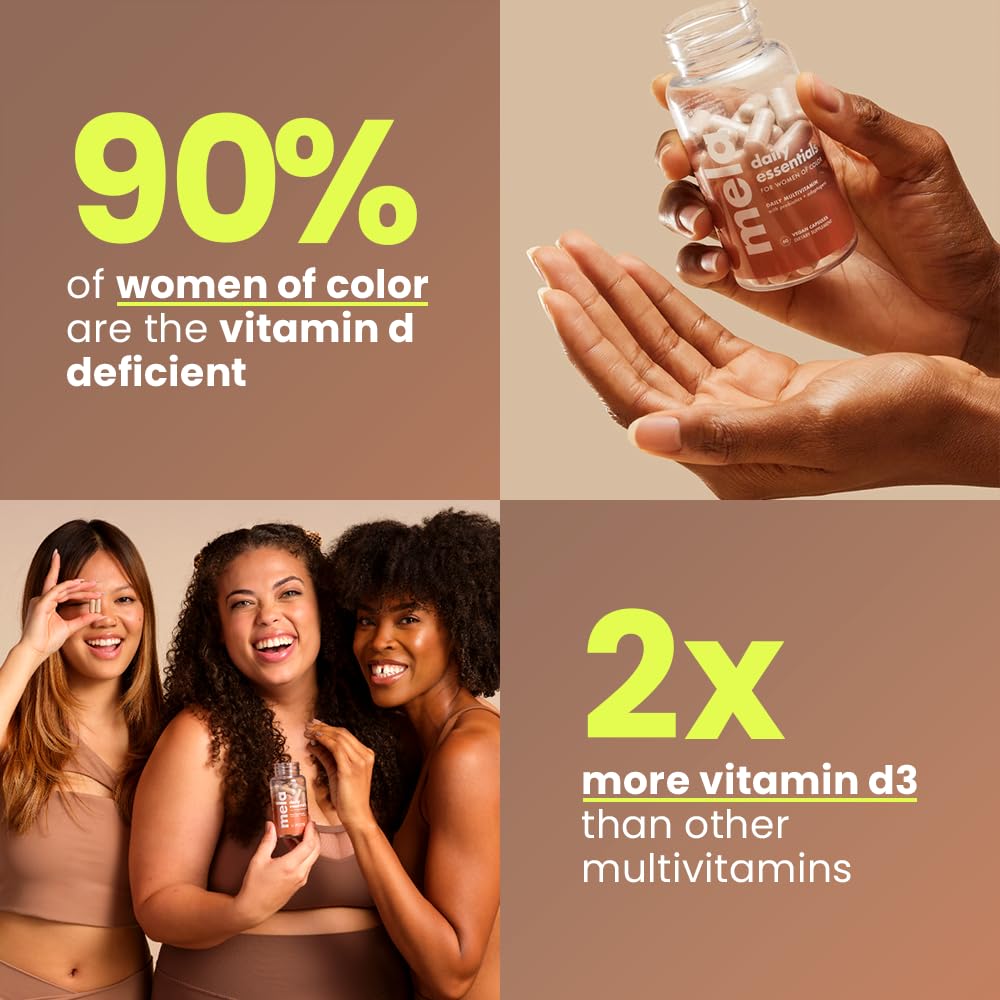 Mela Daily Essentials Multivitamin capsules close-up