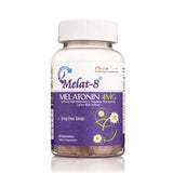 Melat-8 Sleep Gummies front view with packaging