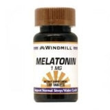 Melatonin 1mg Tablets 100 Count front view