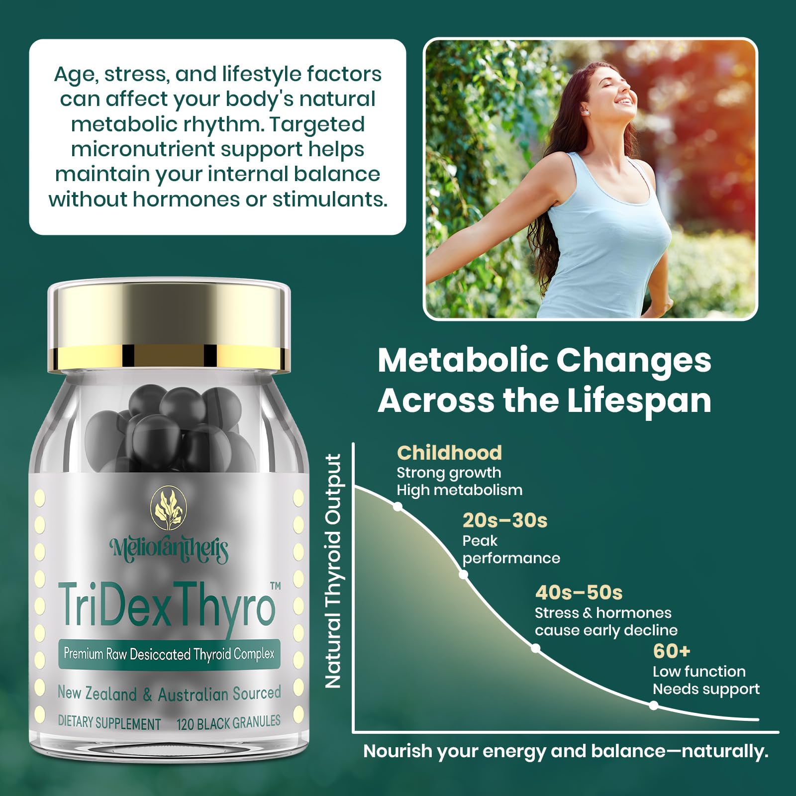Meliorantheris Thyroid Extracts 375mg ingredients list