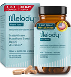 Melody Daily Heart Support Supplement 60 capsules front view