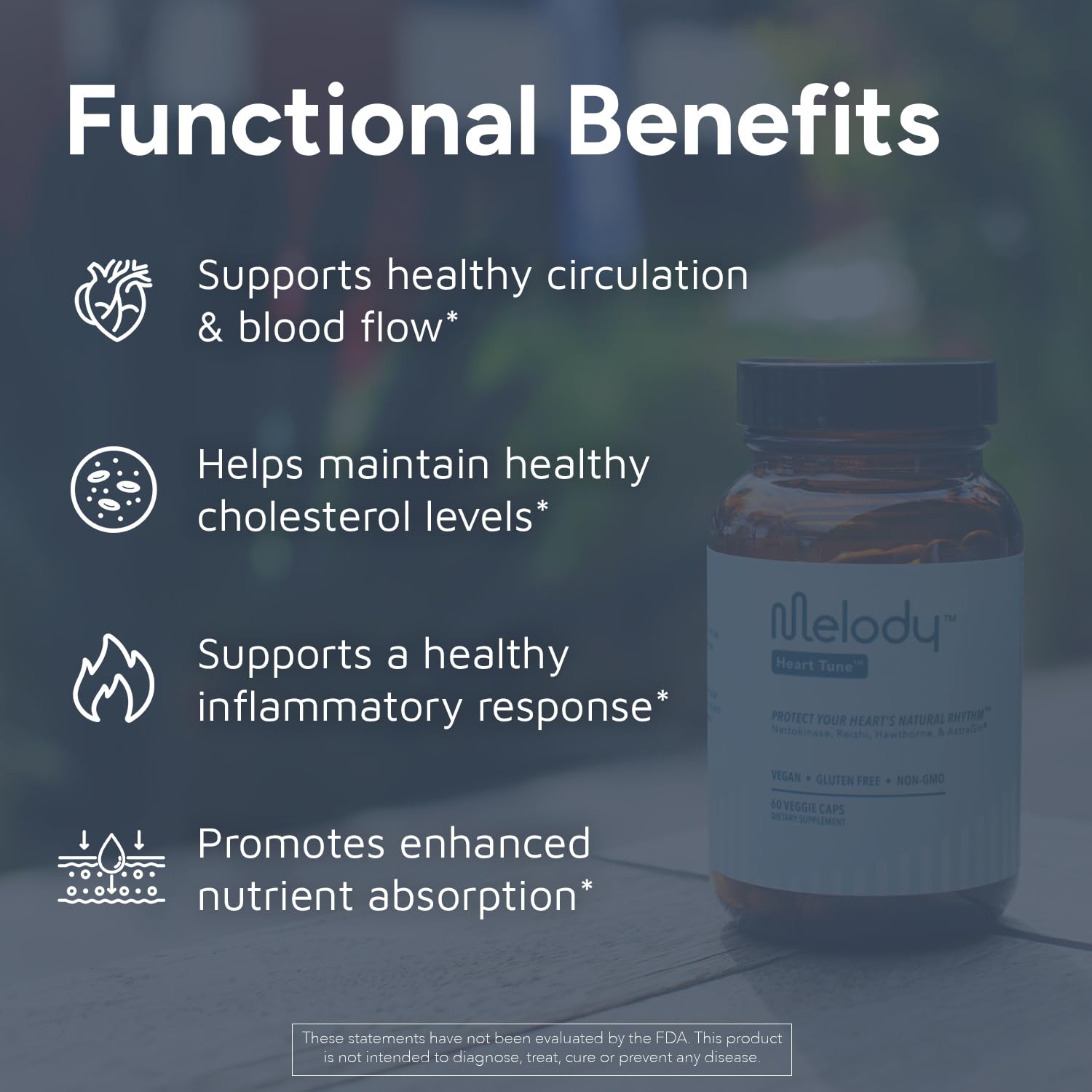 Melody Daily Heart Support Supplement ingredients list