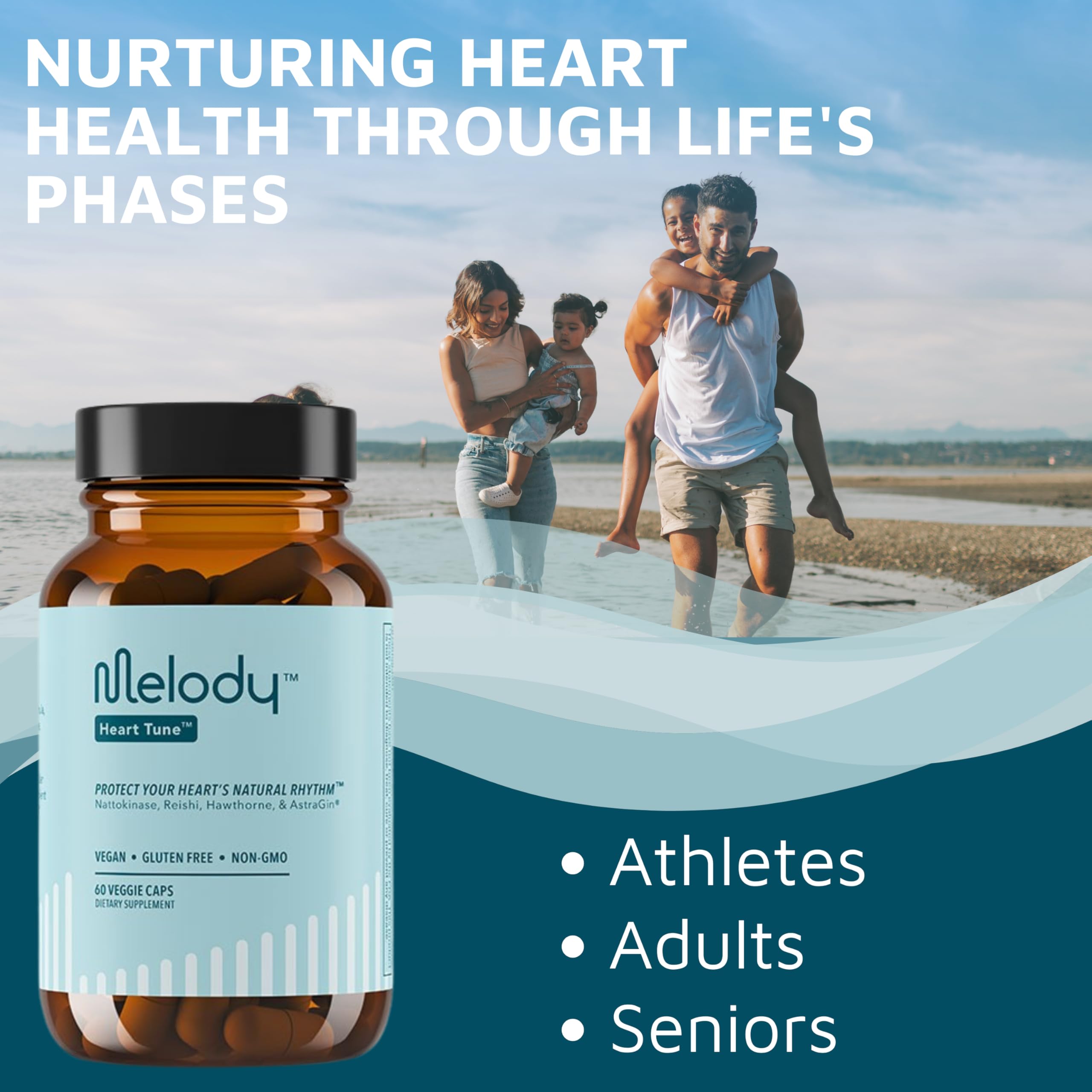 Melody Daily Heart Support Supplement packaging details