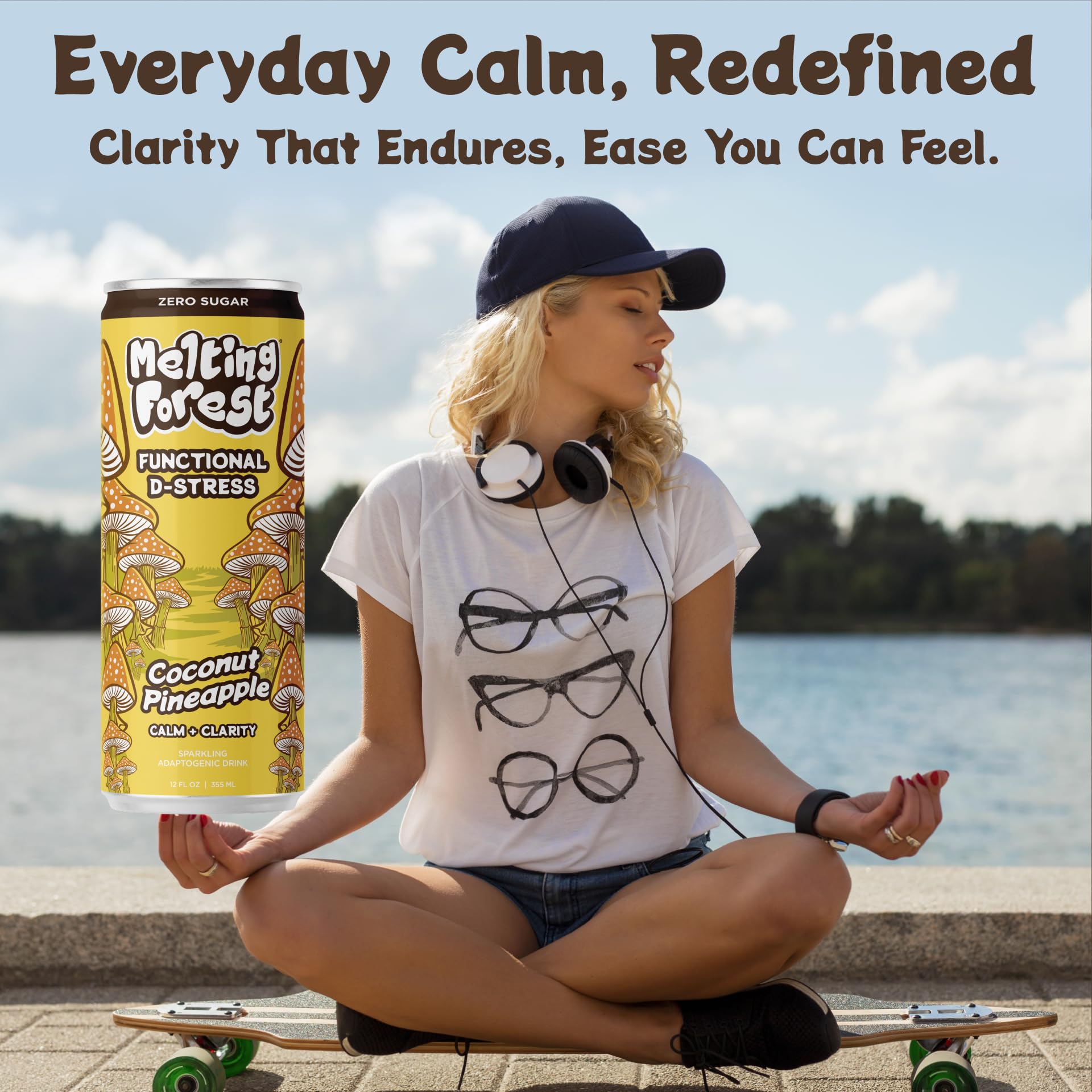 MELTING FOREST Coconut Pineapple Mushroom D-Stress Drink ingredients list