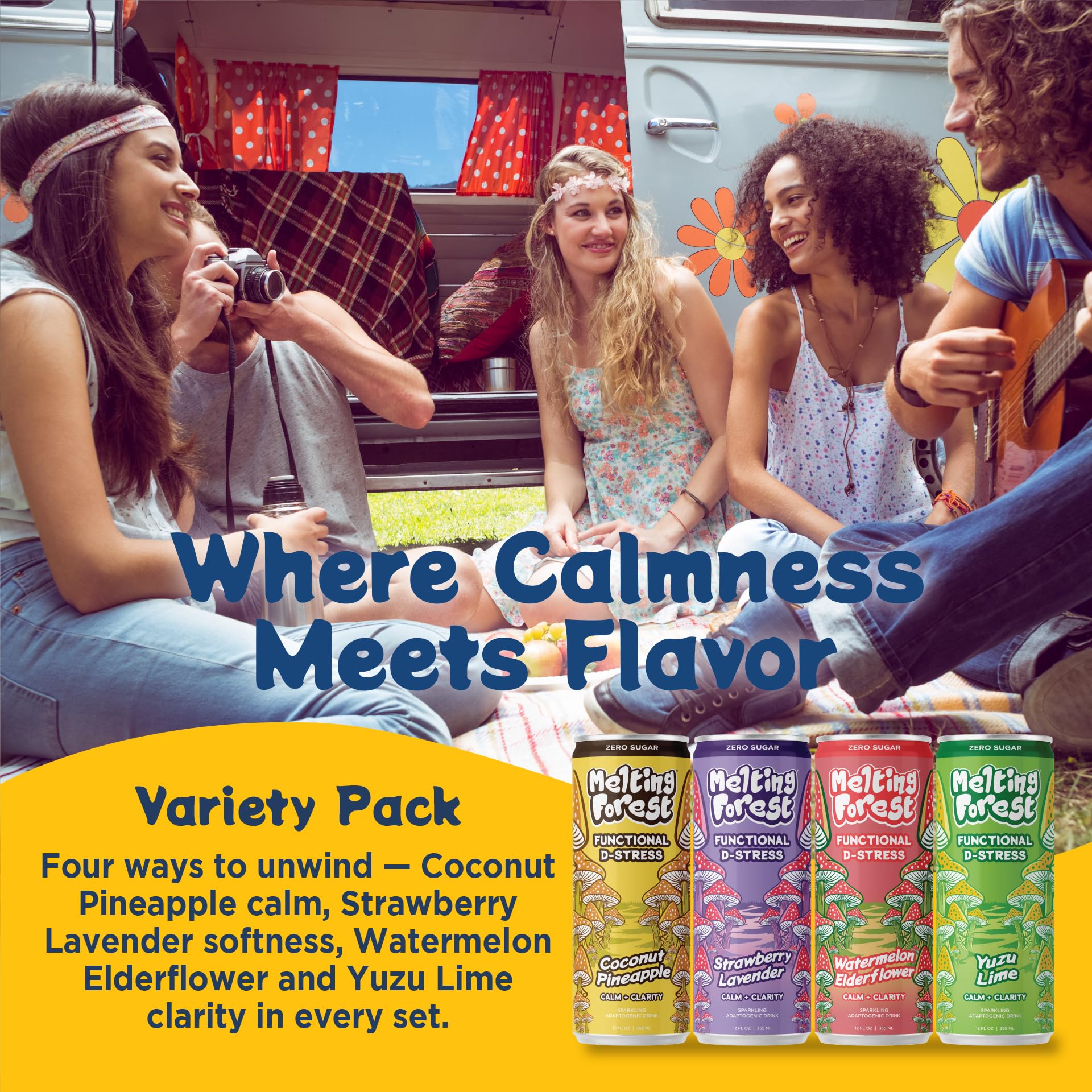 MELTING FOREST Mushroom D-Stress Variety Pack ingredients list