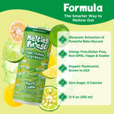 MELTING FOREST Yuzu Lime Mushroom D-Stress Drink can with ingredients list