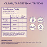 MeltinStrips Collagen Strips with ingredients displayed