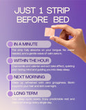 MeltinStrips Sleep Strips on a wooden table