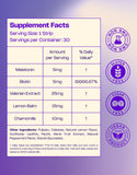 MeltinStrips Sleep Strips with biotin and valerian root