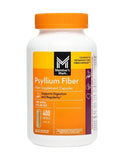 MEMBER'S MARK Psyllium Fiber Capsules 400 Count on a wooden table
