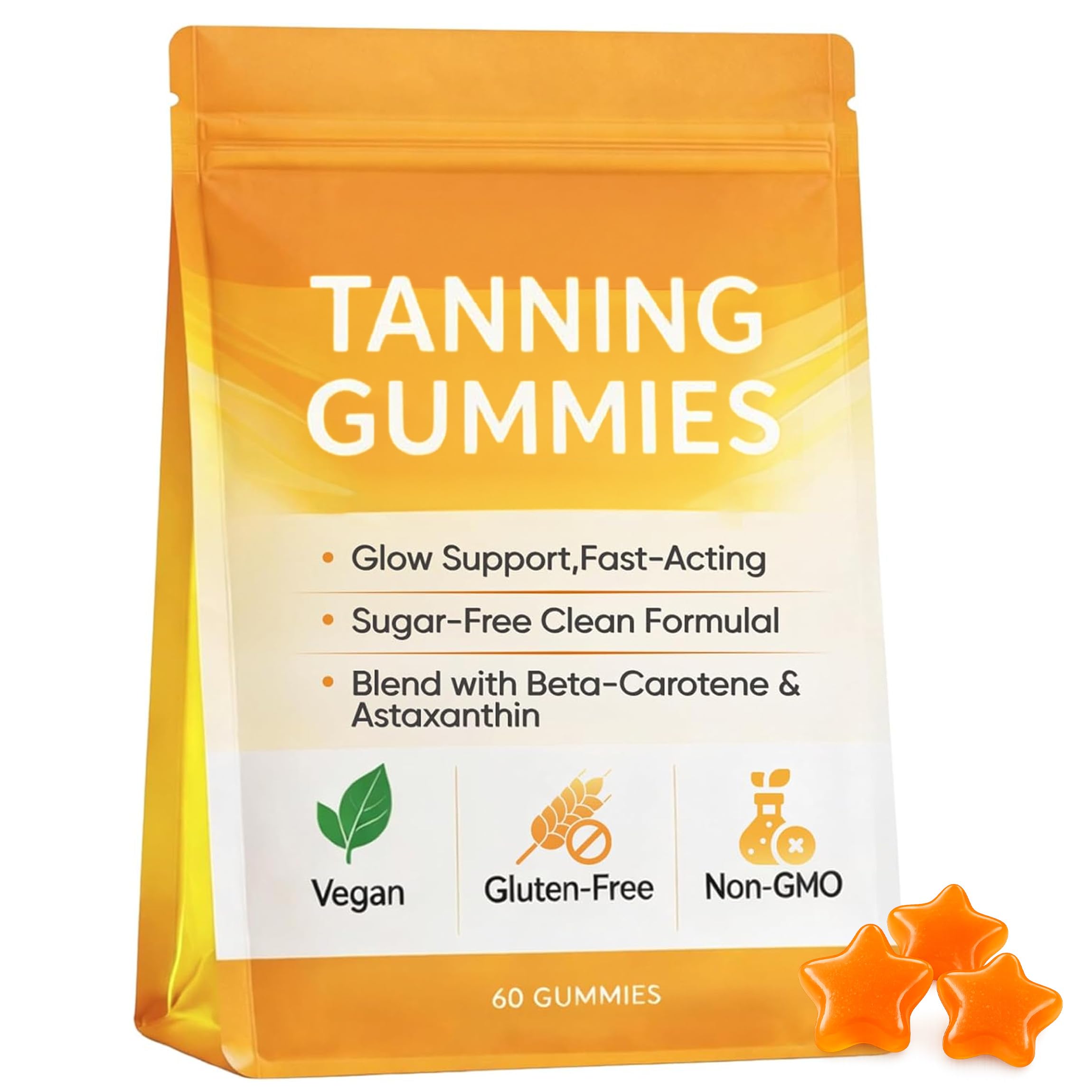 MEMOCORE Astaxanthin Gummies bottle front view with 60 gummies