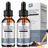 Menkru Zeolite Liquid Supplement front view with light orange flavour