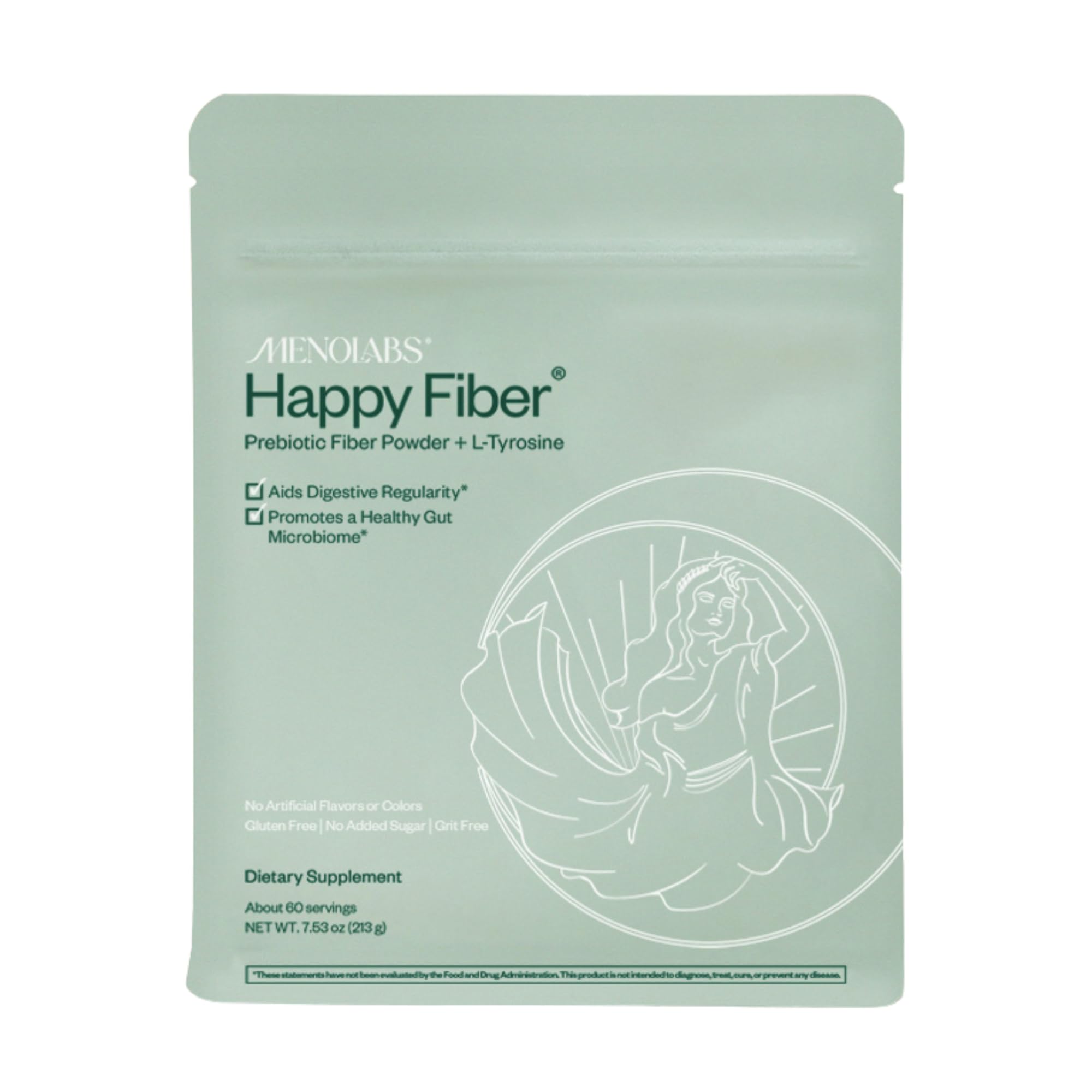 MENOLABS Prebiotic Fiber Supplement 213g front view