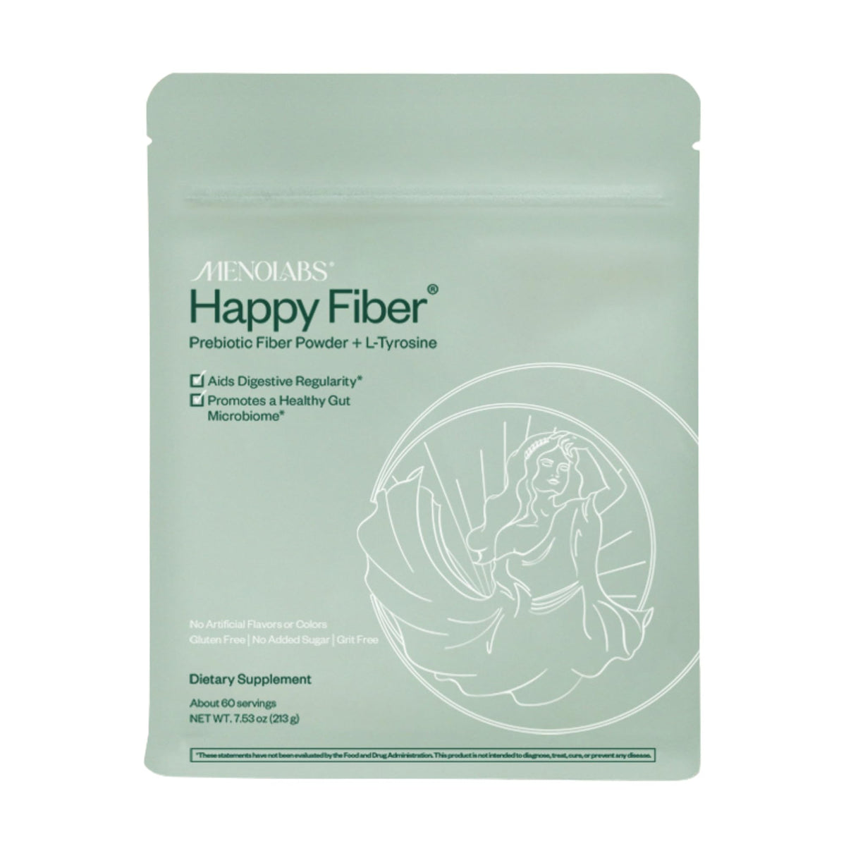 MENOLABS Prebiotic Fiber Supplement 213g front view