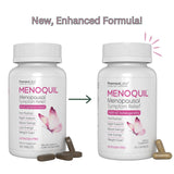 Menoquil capsules in a hand showing size