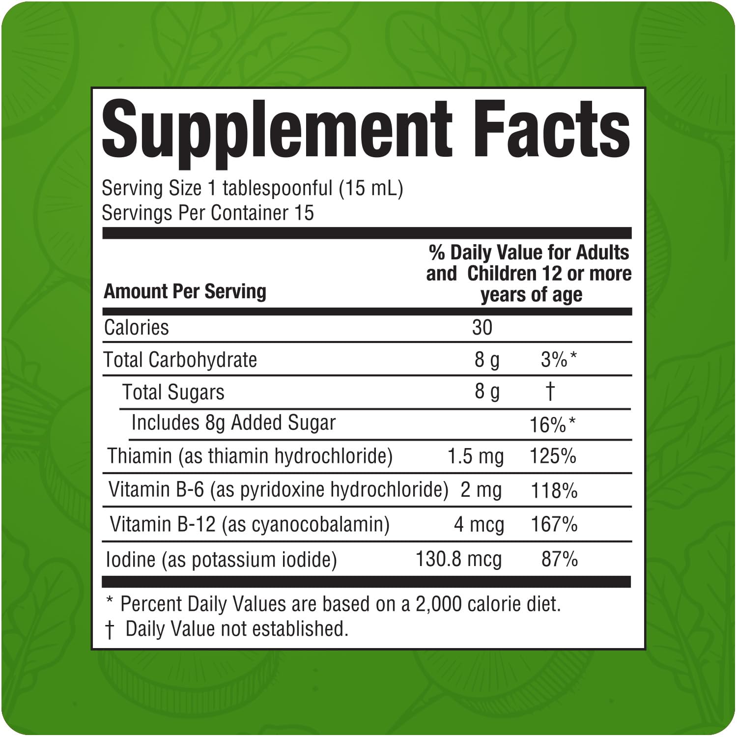 Menper Rabano Yodado Liquid Multivitamin 345g on kitchen counter