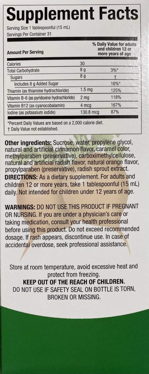 Menper Vitamin B1 (Thiamine) packaging with dimensions