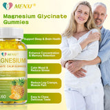 MENXI Magnesium Gummies on a wooden table