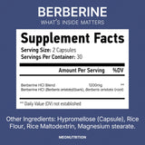 Meo Nutrition Berberine HCI Capsules 1200mg ingredients list